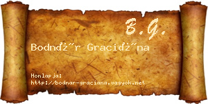 Bodnár Graciána névjegykártya